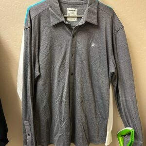 YoungLA Black and White Textured Shirt